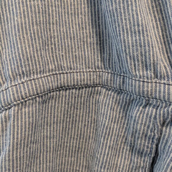 Free People Blue and White Thin Stripe Tunic - Medium - Picture 4 of 8